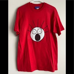 Vintage Single Stitch Red Scared Guy T-shirt M